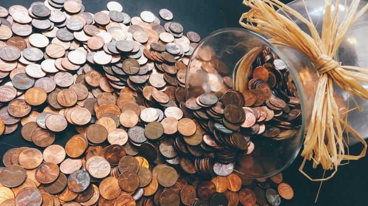 Jar of Spilled Pennies